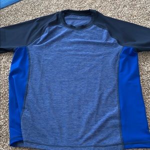 🦞LANDS END BLUE AND ORANGE SWIM SHIRT DUO MENS🦞